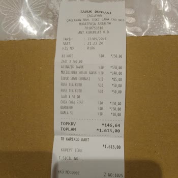 Tavuk Dünyası Hizmet Eksikliği Giderilmesi