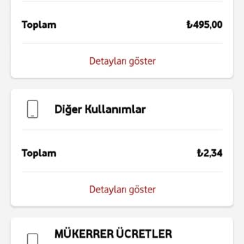 Vodafone Faturada Mükerrer Ücret Sorunu