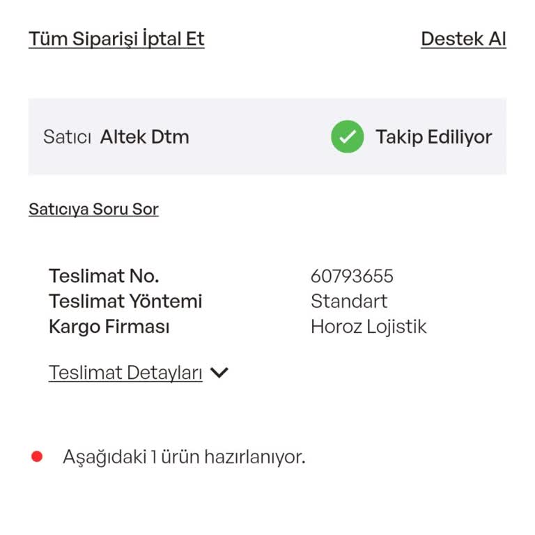 idefix Geciken Kargo Ve İlgisizlik