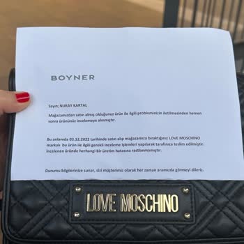 Boyner'den Aldığım Love Moschino Çantaların Deri Sorunu