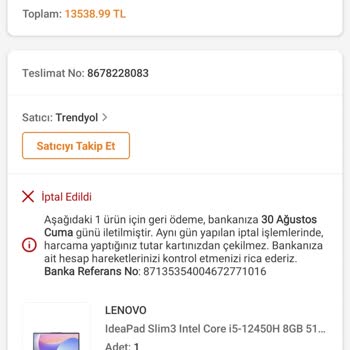 Trendyol İade Edilmeyen Ürün Ve Yanıltıcı Bilgilendirme