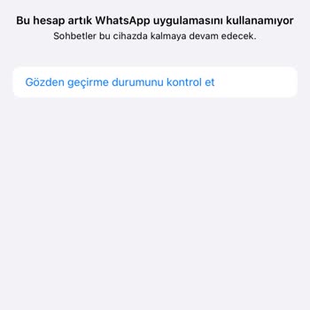 WhatsApp Hesabımı Kapattı