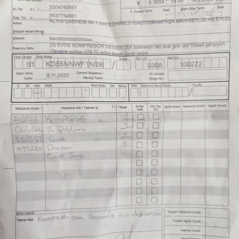 Siemens Ayıplı Buzdolabına Sahip Çıkmıyor.