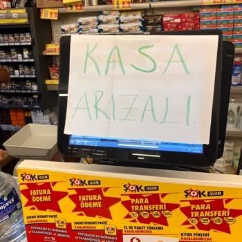 Adana 100. Yıl Şok Market Kasa Arızalı