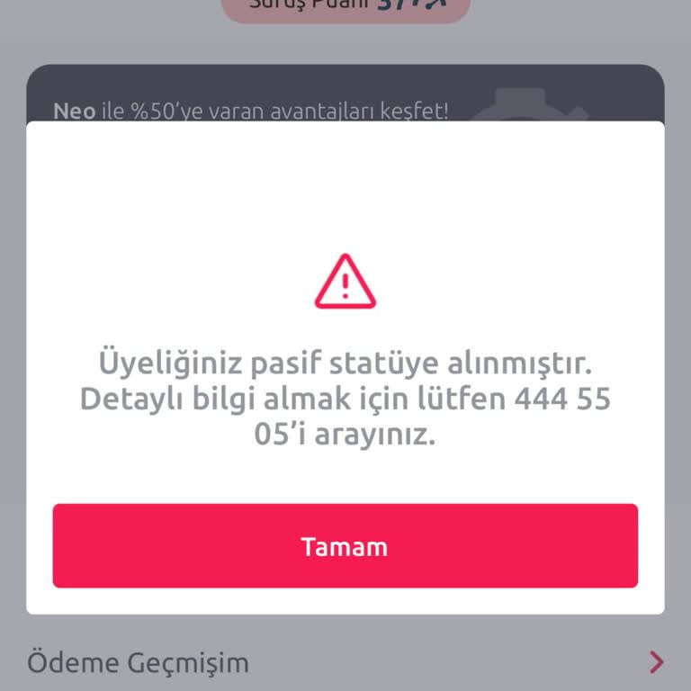 Tiktak Hesap Pasif Statüde