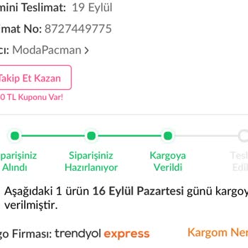 Trendyol'dan Aldığım Ürün Teslim Edilmiyor Ve İade Yapılmıyor