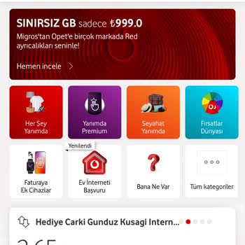 Vodafone Hediye İnternet Aşım Ücreti Sorunu