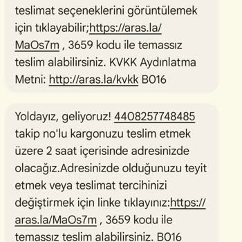 Aras Kargo Adana Aras Altınkoza Şubesi 1 Haftadır Kargomu Getirmiyor