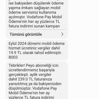 Vodafone Mobil Ödeme Mağduriyeti: İstemediğim Ödemelerle Karşılaştım