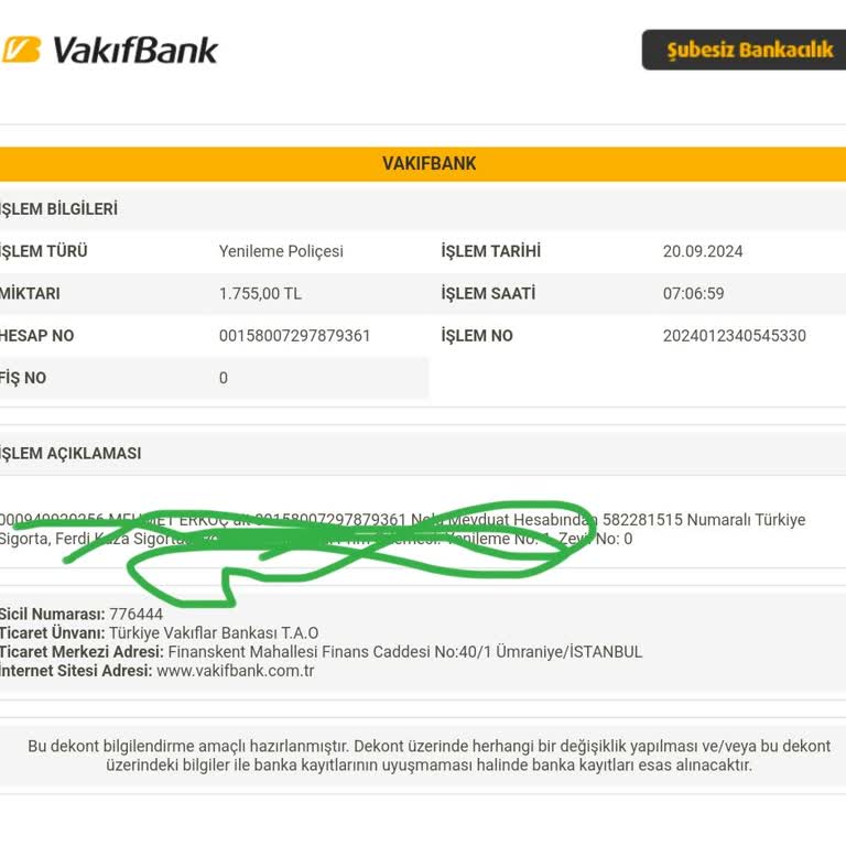 VakıfBank Bankanın İzinsiz Sigorta Poliçesi Hazırlaması