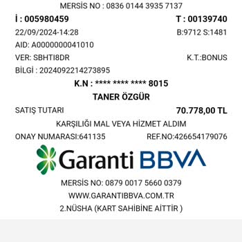 Garanti Bankası Taksit Kampanyası Problemi