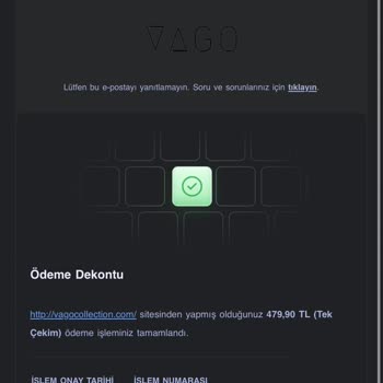 Vago Collection İletişim Sorunu Ve Siparişin Kargoya Verilmemesi