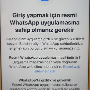 WhatsApp İPhone WP De Sıkıntı
