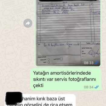 Yataş'ın Servis Sorumsuzluğu