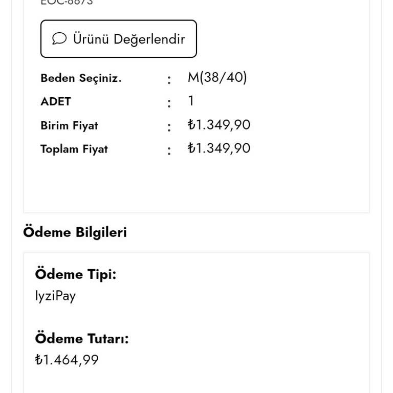 Elifozoglucollection.com Mesajlara Dönmüyor Siparişi Kargolamıyor