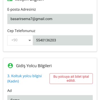 En Uygun Bilet İptal Ücreti Geri Dönüş Sağlamadı