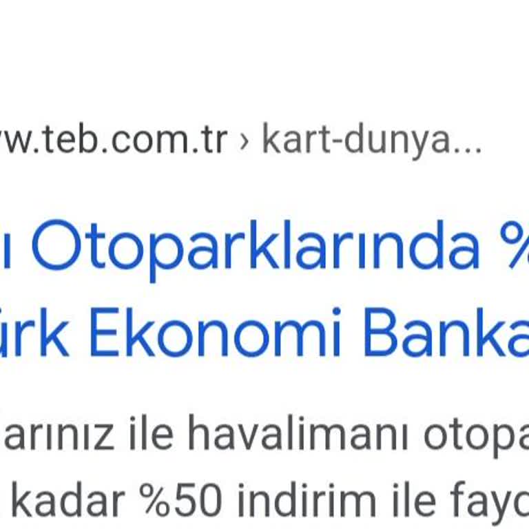 TEB Havalimanı İndirim Kampanyası Reklamı Yanıltıcıdır. Güvenmeyiniz.