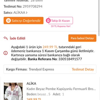 Trendyol'da İade Sorunu