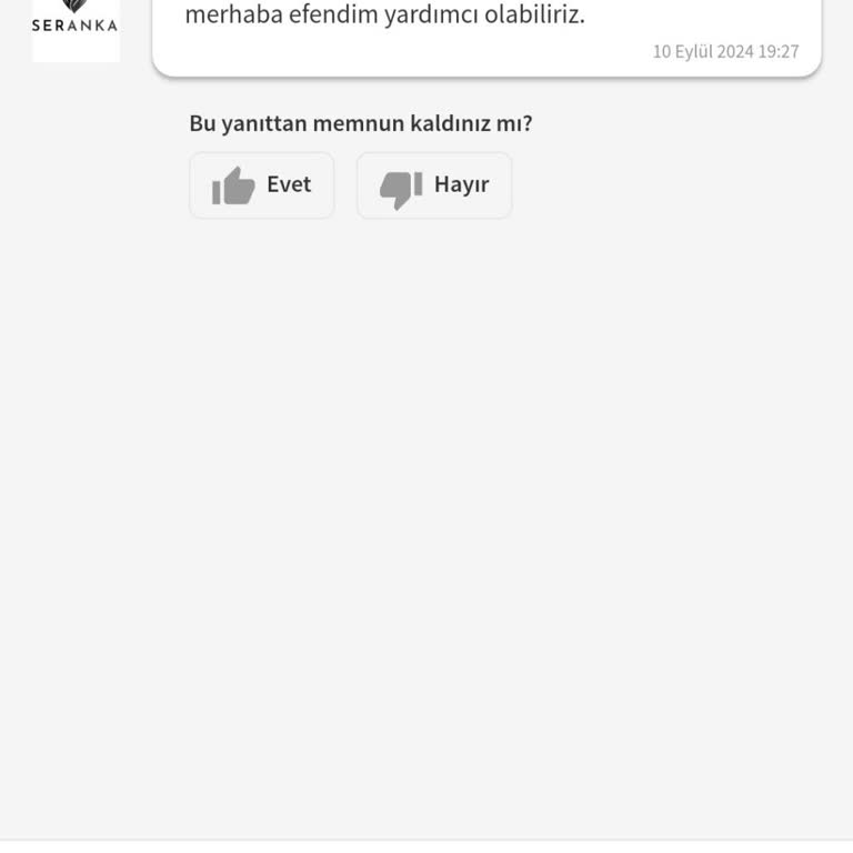 Seranka (seranka.com) Siparişim Yanlış Geldi