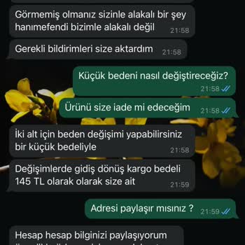Butik Yasemin Şahin Ürün İade Yapmıyor