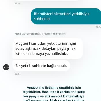 Amazon Ve Gelmeyen Sipariş, Ulaşılamayan Müşteri Hizmetleri