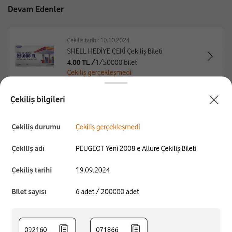 Vodafone Çekiliş Sonuçları Hakkında Belirsizlik