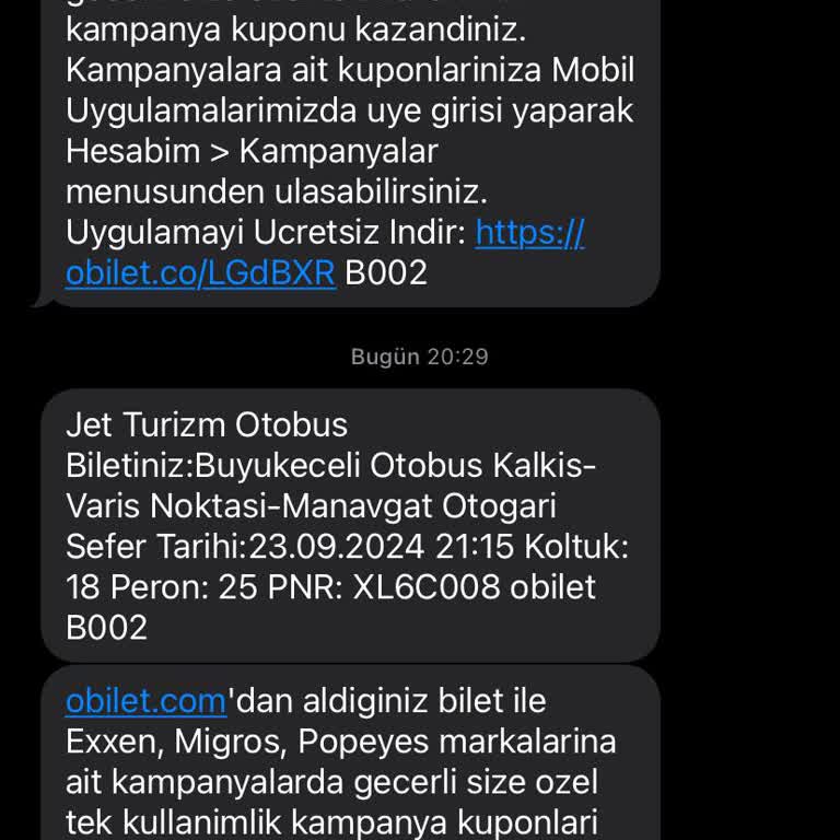 Jet Turizm Otobüs Beni Almadan Gitti