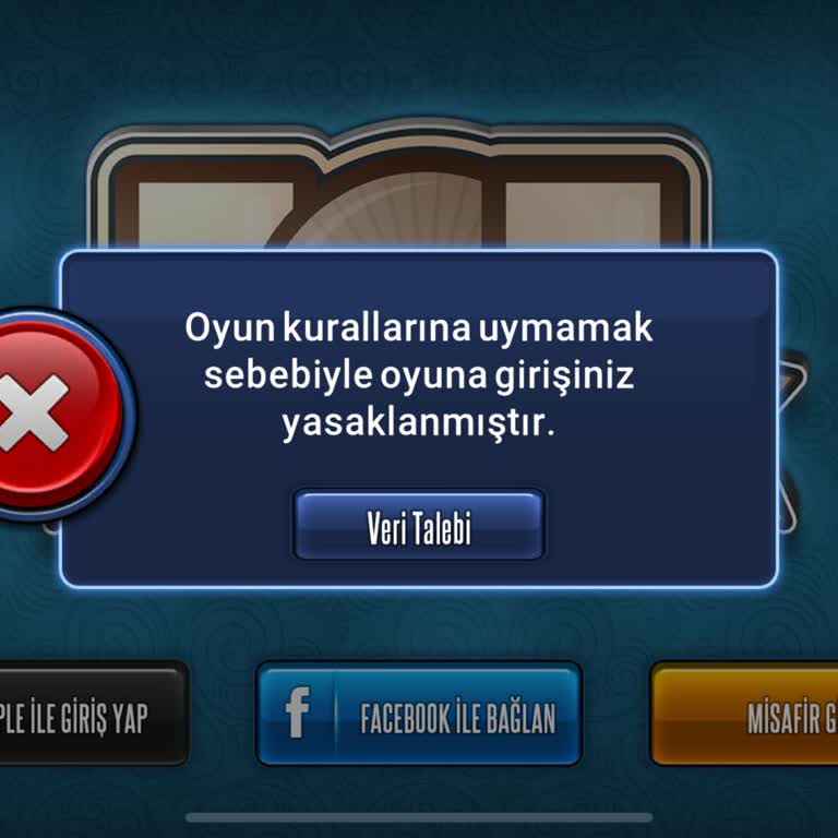 101 Okey Plus 101 Okey Pls Giriş Hatası