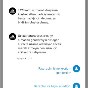Adidas Firması İade Ücreti Mi Yaptırmıyor