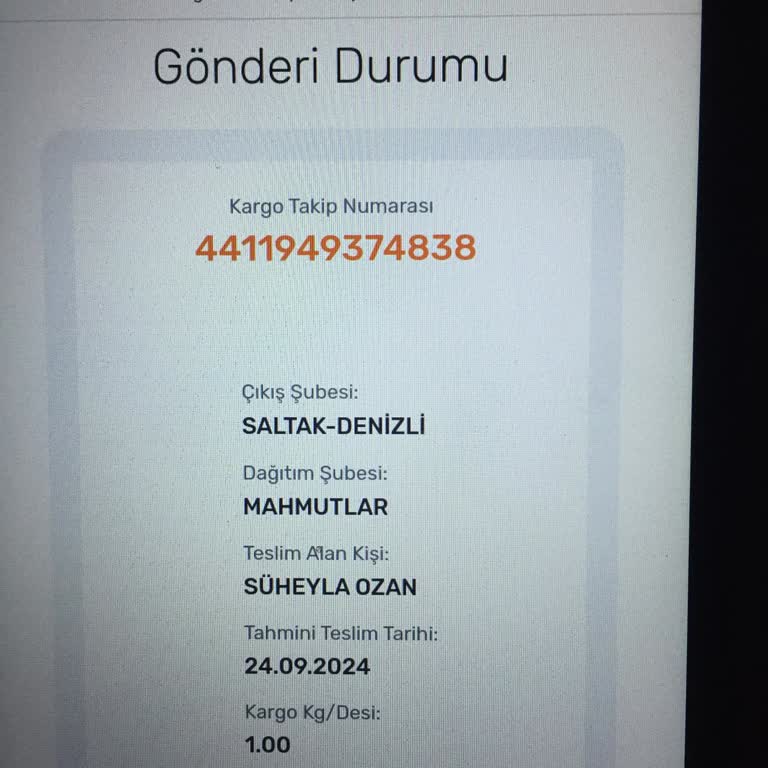 Aras Kargo Kurye Yanlış Teslimat