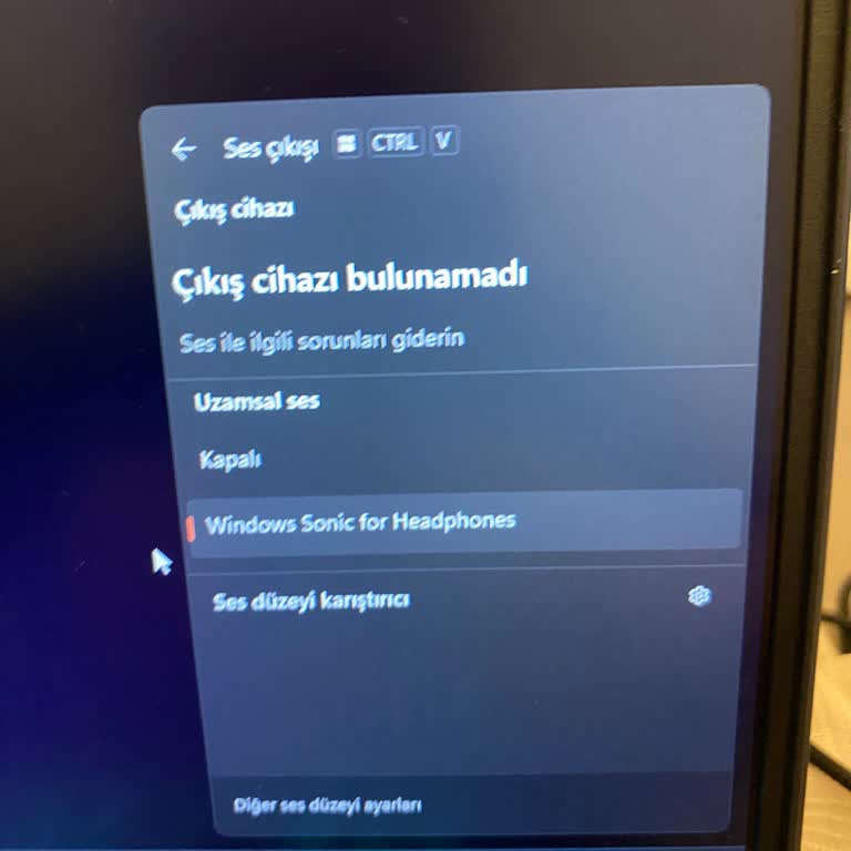 Monster Abra A7 Bilgisayarımda Ses Sorunu