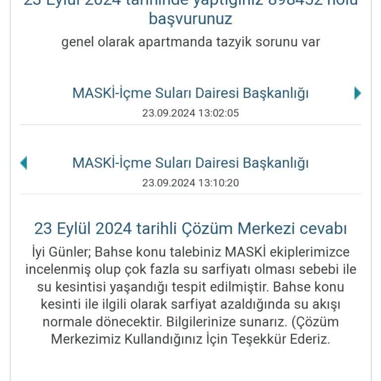 Manisa Su ve Kanalizasyon İdaresi MASKİ Su Basıncı Sorunu Ve Yetersiz Çözüm