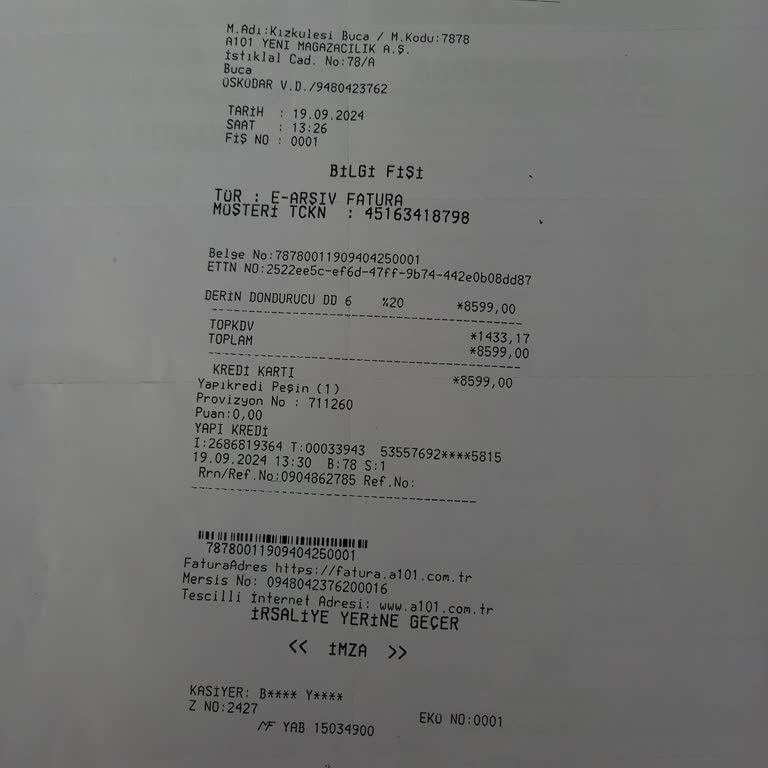 A101 Ürünü İade Etmek İstiyorum.