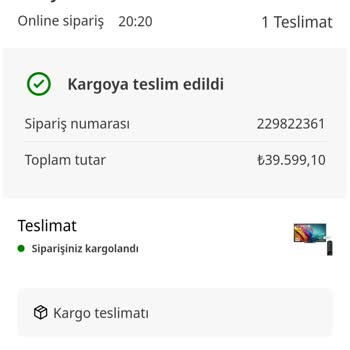 Media Markt Siparişteki Ürünün Geç Teslimata Çıkması