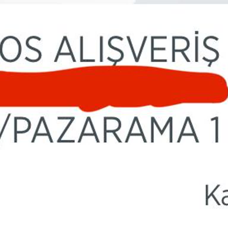 Pazarama Karttan Paramı Çekti Ancak Siparişim Gözükmüyor