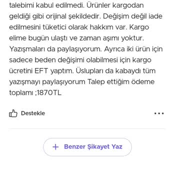 Gardrops İnternetten Yaptığım Alışverişim Elime Ulaşmadı.
