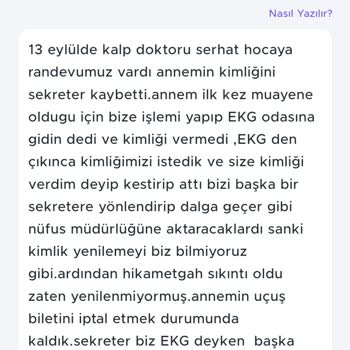Bahçelievler Devlet Hastanesi Hasta Hakları Asla İşini Yapmıyor