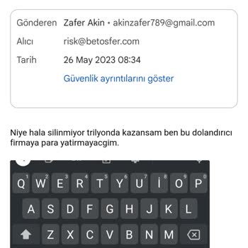 Betosfer Hileyi Bırak Hesabımı Kapat.