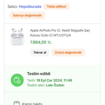 Hepsiburada Garantisi 5 Ay Önce Başlamış Olarak Gelen Airpods Pro