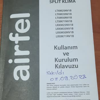 Airfel Sıfır Ama Bir Türlü Kullanmak Nasip Olmayan Klima!