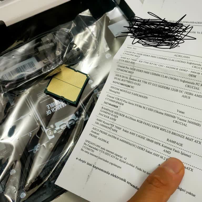 Vatan Bilgisayar Vatan Hazır OEM Sistem Eksik Ürün Gönderimi Ve Özensiz Paketleme