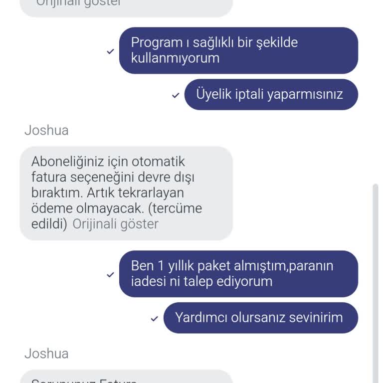 Eyezy Ücret İadesi Yapmaması