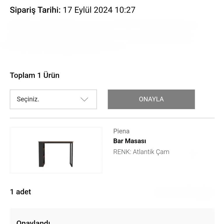 Kelebek Mobilya Online Sipariş Kargoya Verilmedi