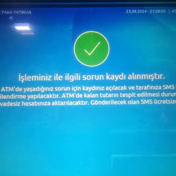 ATM’de Sıkışan Para Şikayeti Yapı Kredi Bankası
