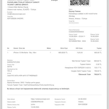 VELANO Concept Kalitesiz Deri Kılıf Ve İlgisiz Müşteri Hizmetleri