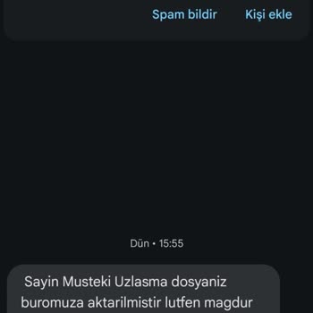 Tal Uzlaşma (SMS) 0312 905 02 57 Uzlaşma Avukatı Olduğunu İddia Edip Para Talep Ediyor!