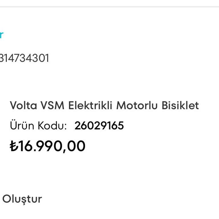 A101 A1 101'den Aldığım Elektrikli Bisiklet Teslim Edilmedi