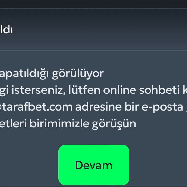 Tarafbet Hesabımı Kapattı! İçeride Param Kaldı!