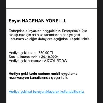 Enterprise Yalan Beyanla Sadece Kişisel Verilerinizi Alıyor.