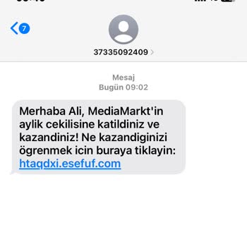 Media Markt Sürekli Gelen Çekiliş Mesajları Ve Çözüm Bulamama